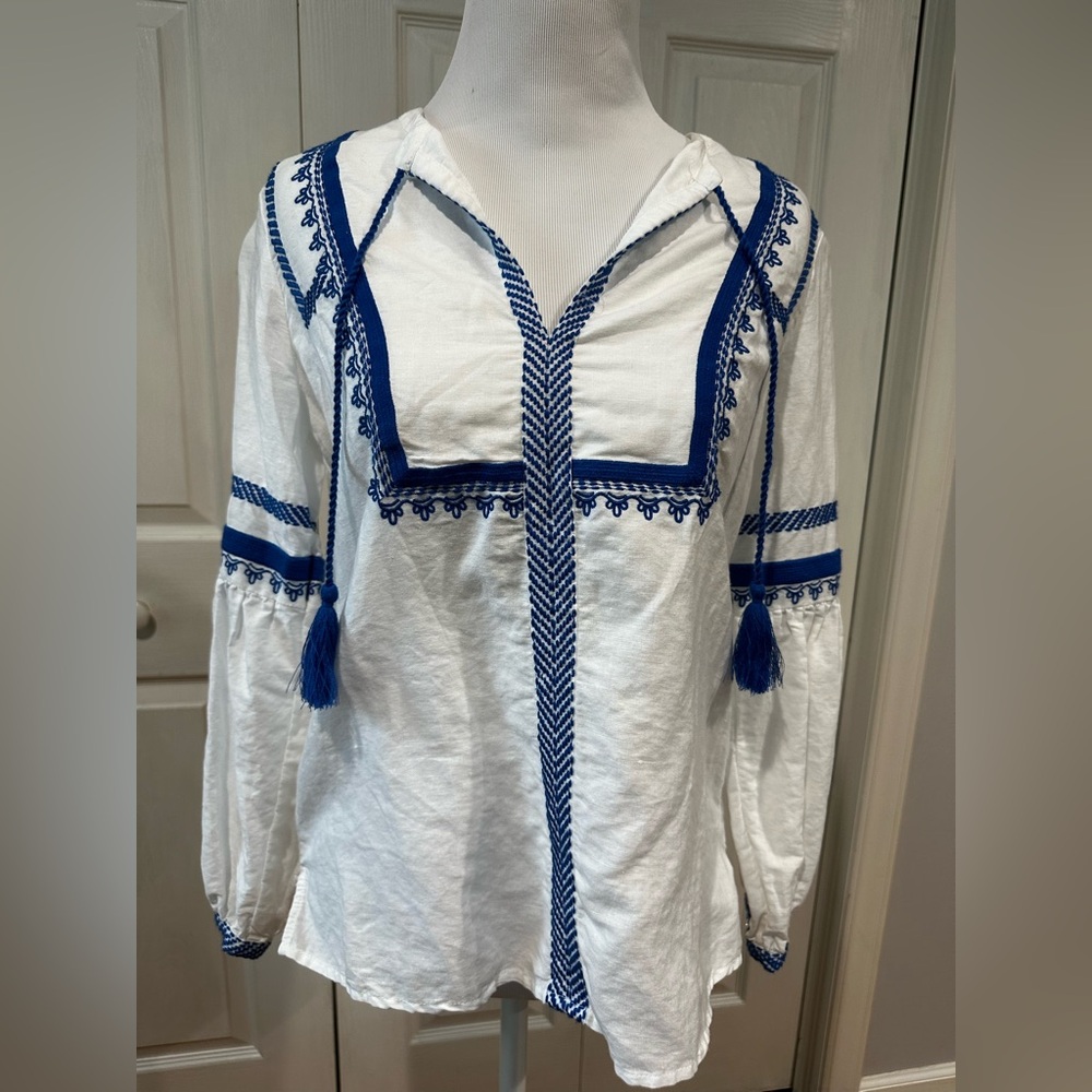 J. Crew Fringe Tunic Top